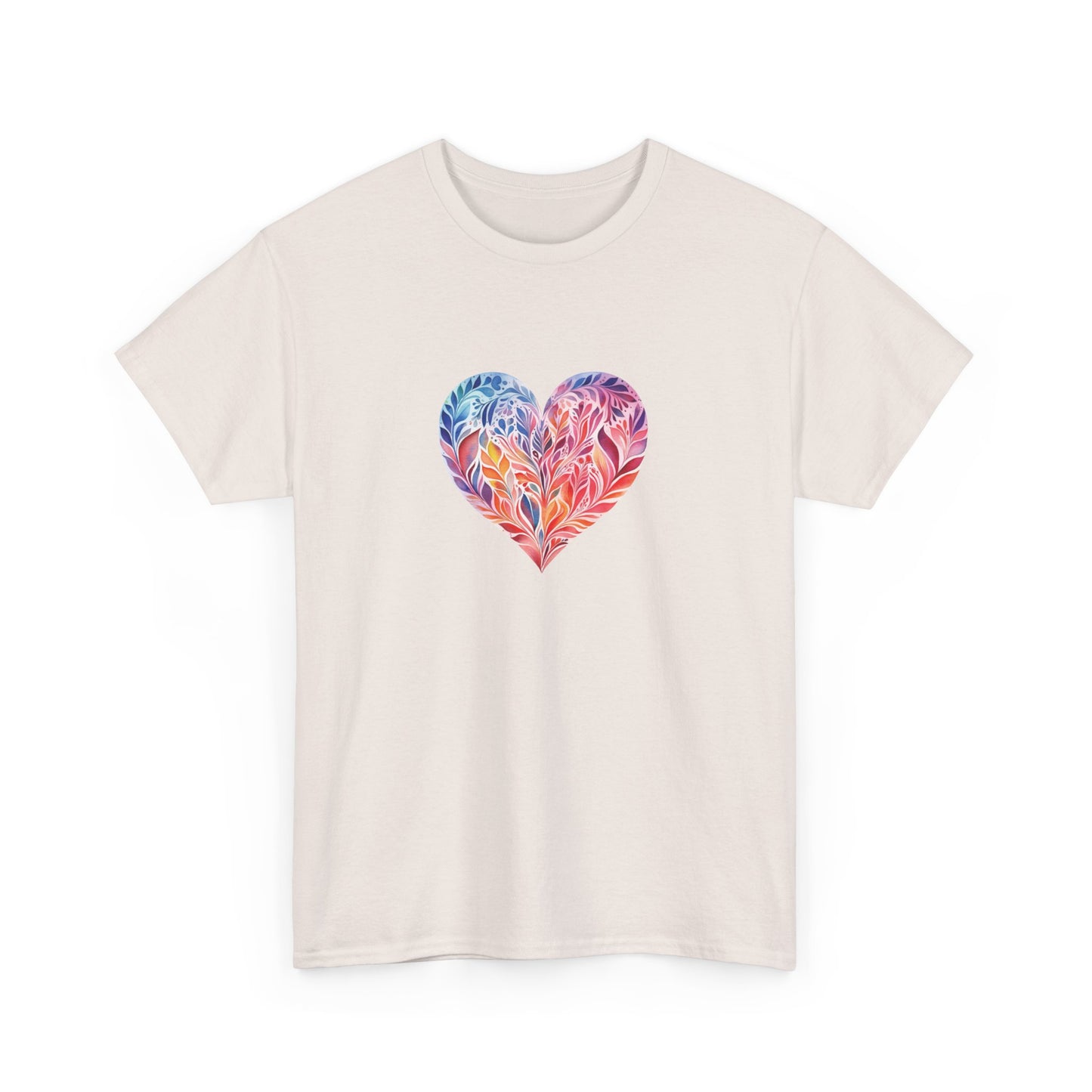 Watercolor Heart Short Sleeve Tee 001