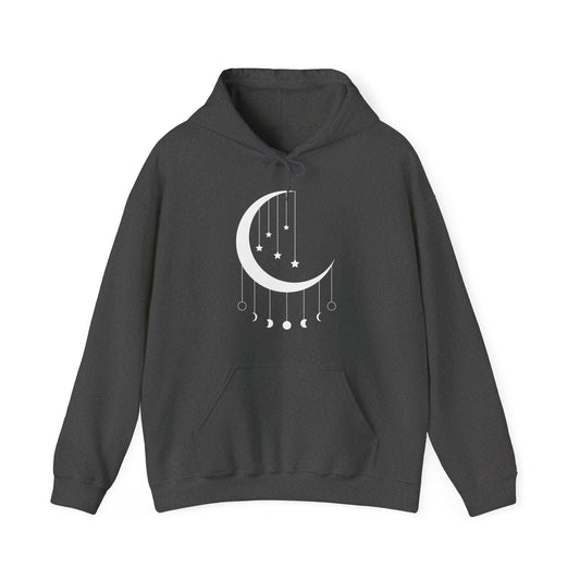 Hanging Moon Phases Hooded Sweatshirt