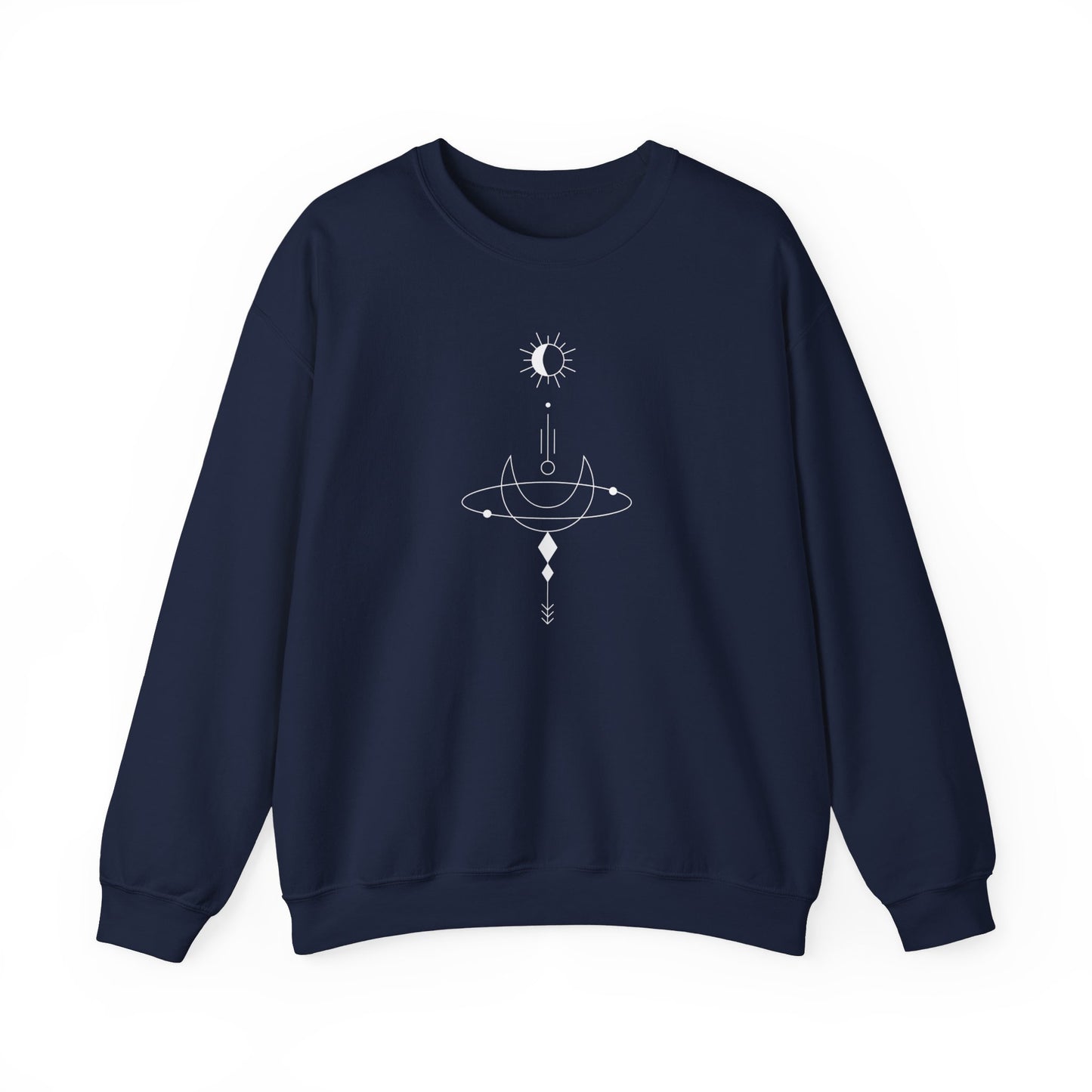 Linear Sun and Moon Sweatshirt