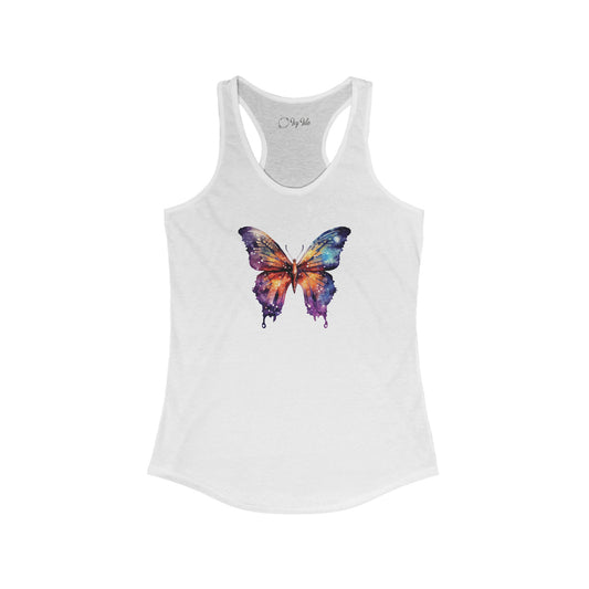 Galaxy Butterfly Racerback Tank