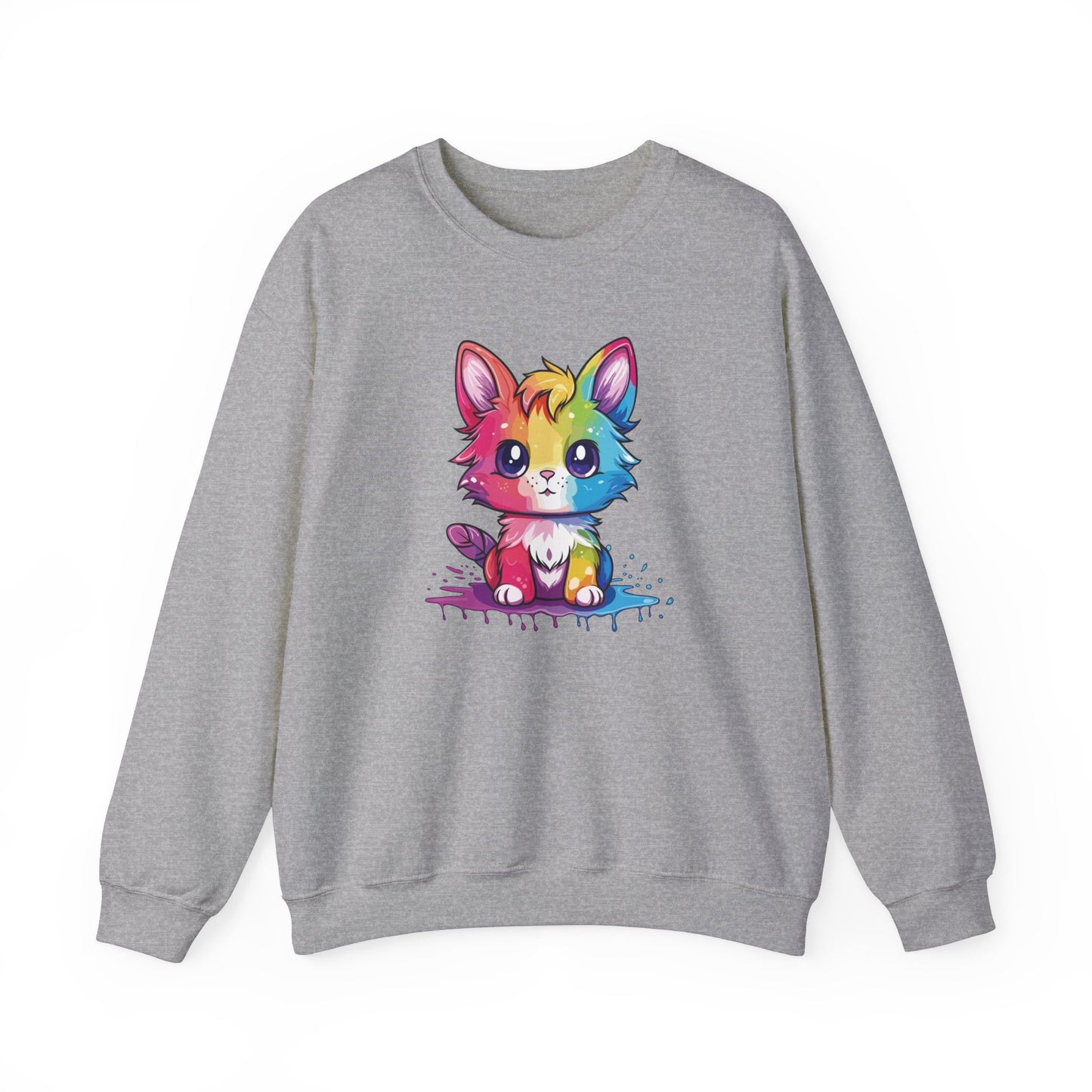 Rainbow Animated Cat Sweatshirt