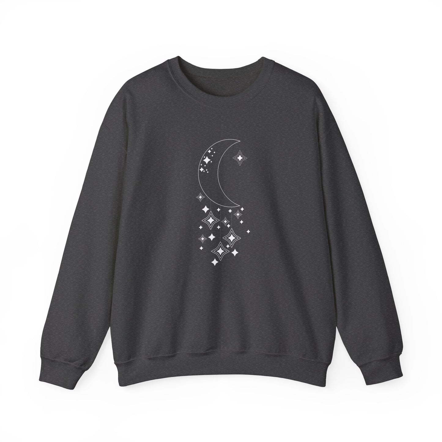 Moon and Hanging Stars Pattern Sweatshirt