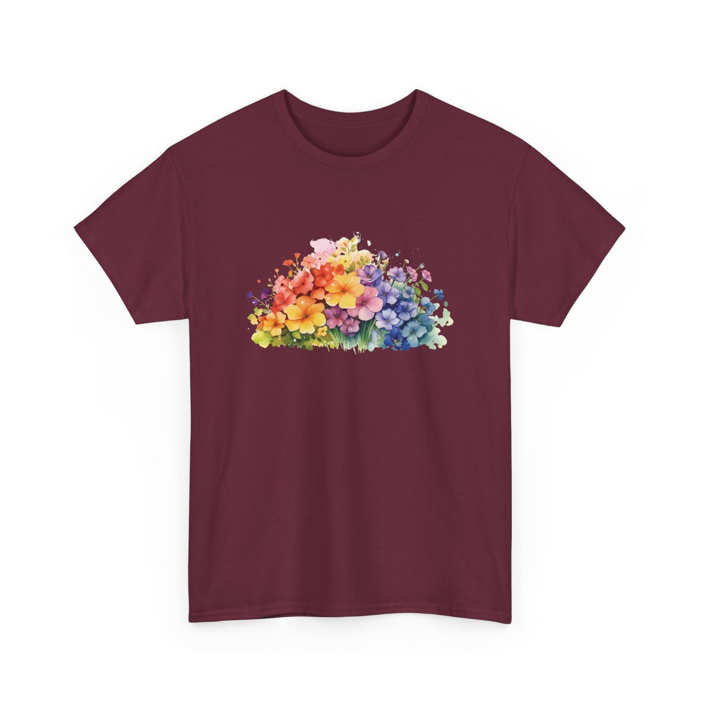 Colorful Flowers Short Sleeve Tee