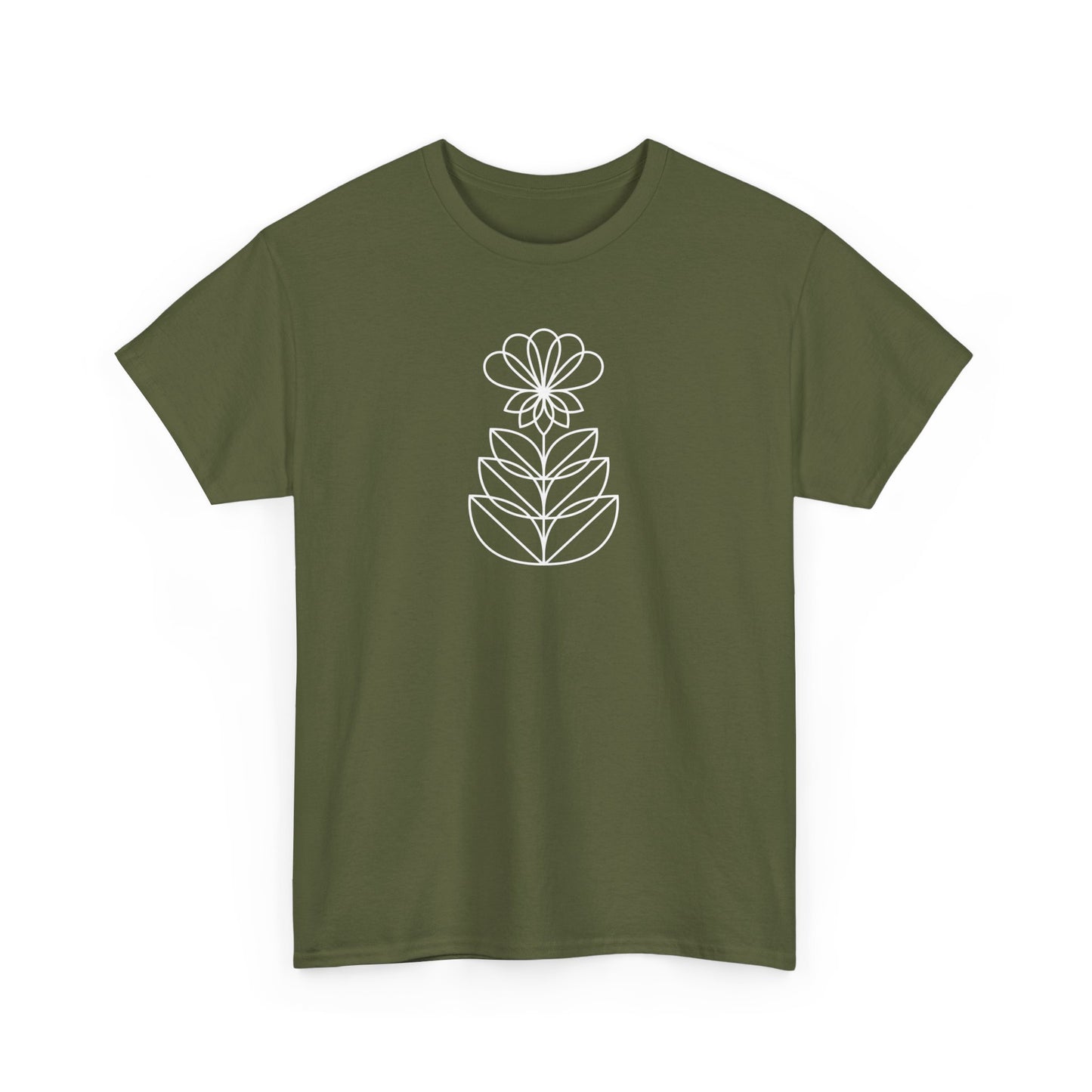 Abstract Flower Short Sleeve Tee