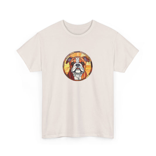Stained Glass Bulldog Short Sleeve Tee