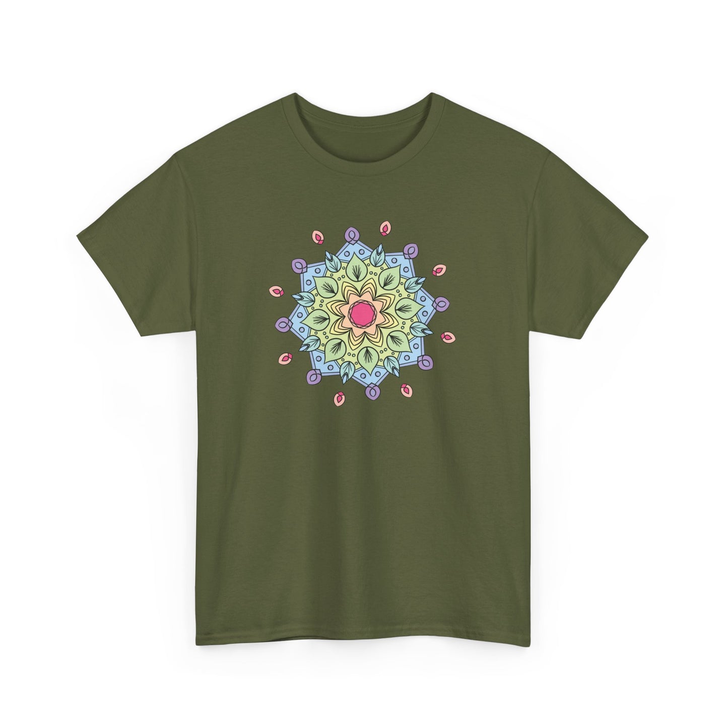 Colorful Mandala Short Sleeve Tee (009)
