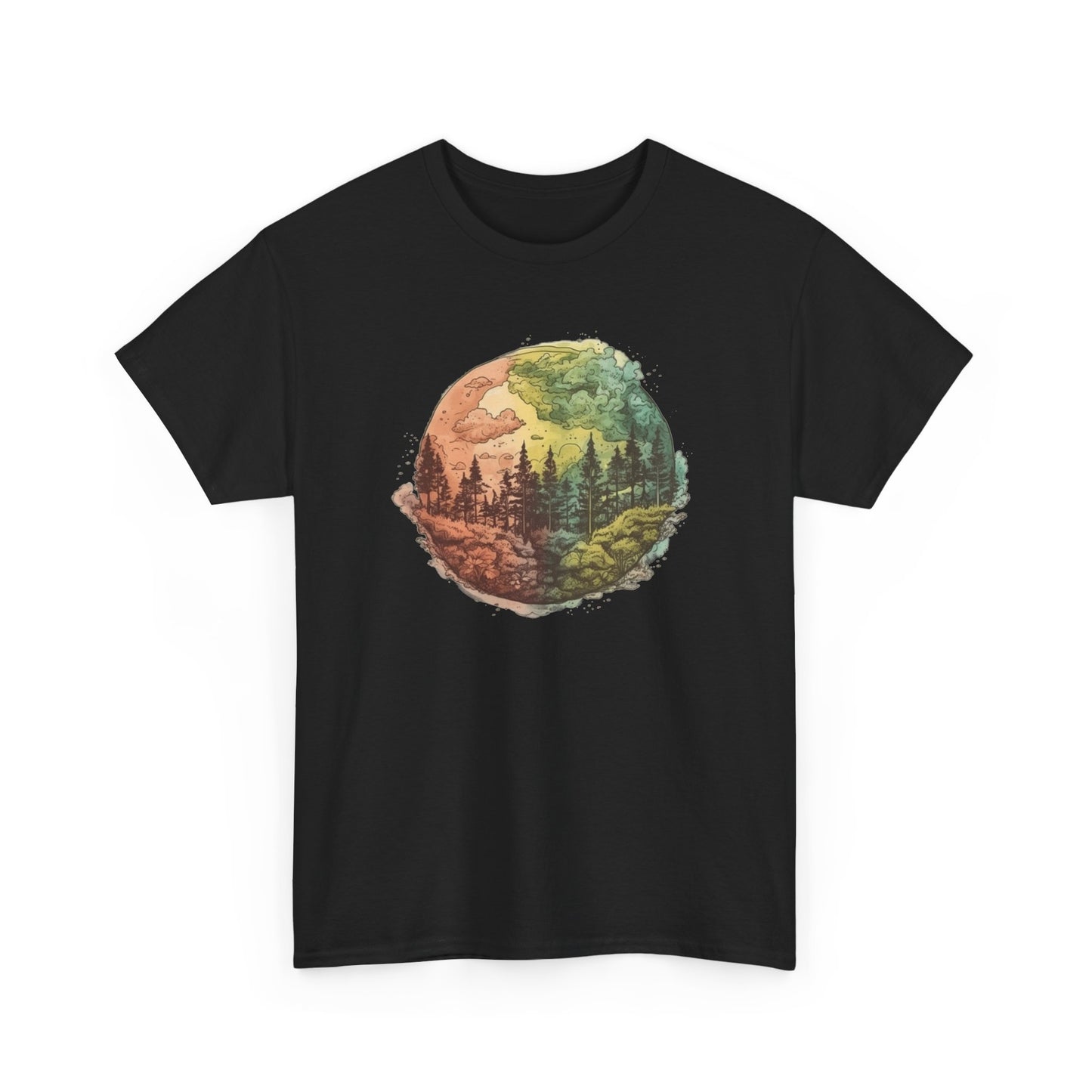 Watercolor Forest Short Sleeve Tee