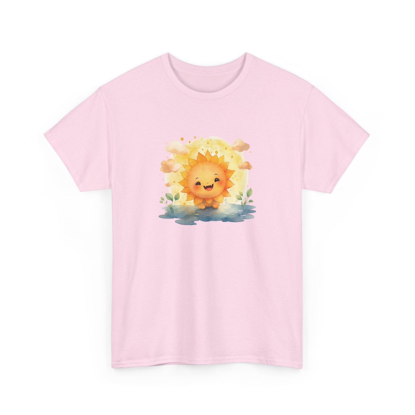 Cute Watercolor Sun Short Sleeve Tee