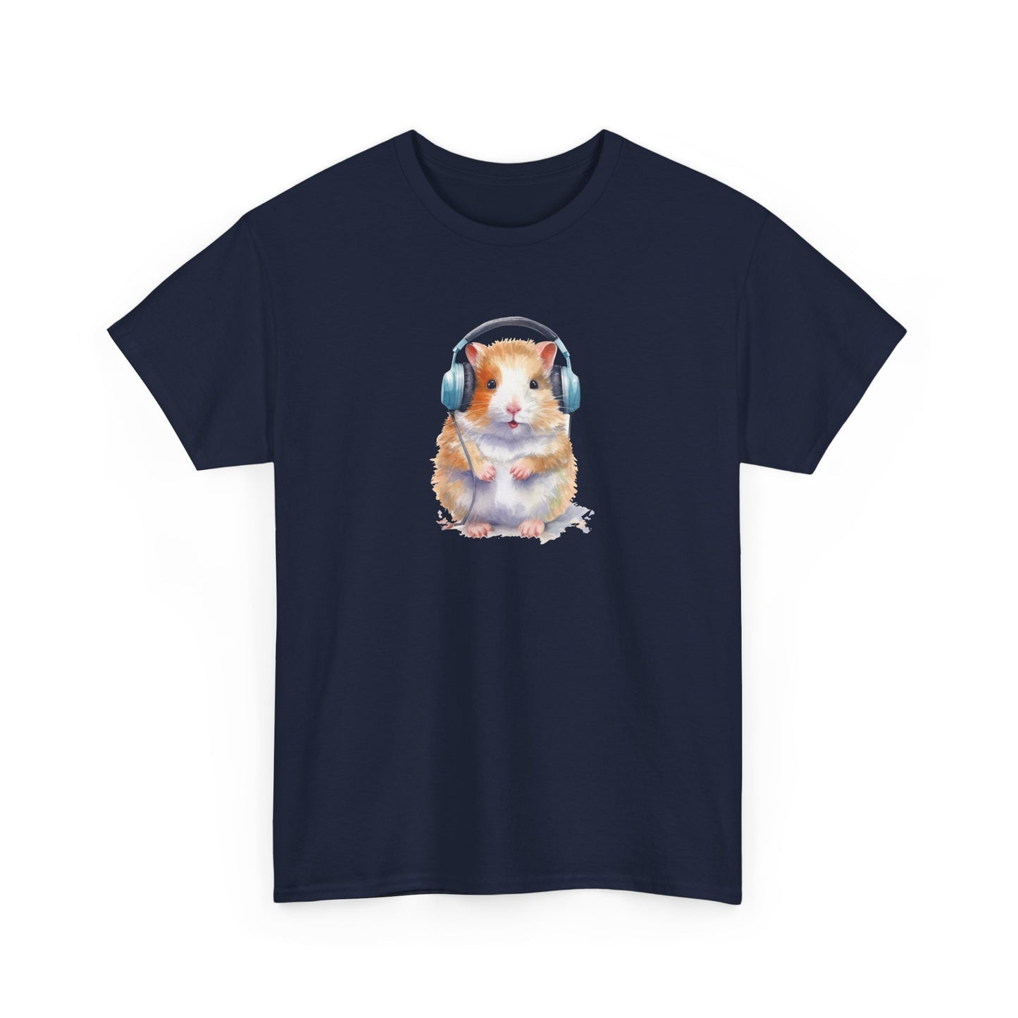 Hamster with Headphones Short Sleeve Tee