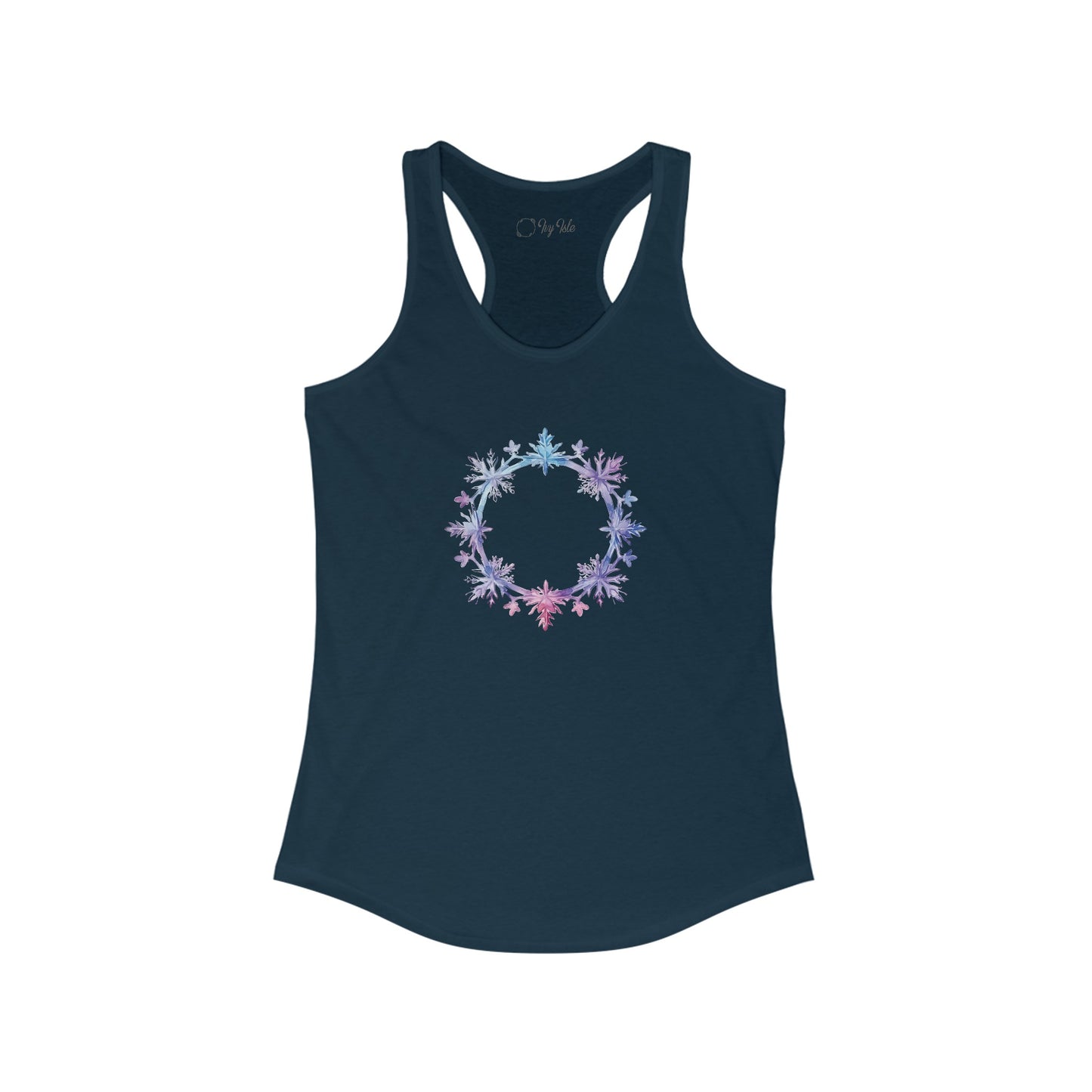 Snowflake Circle Racerback Tank