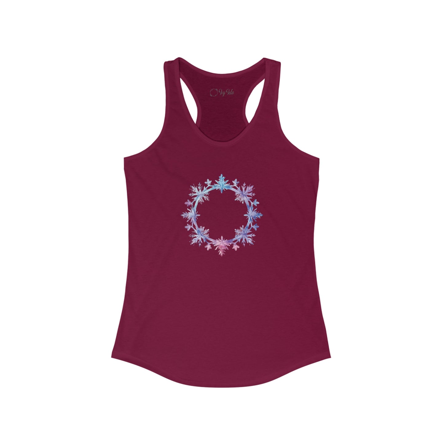 Snowflake Circle Racerback Tank