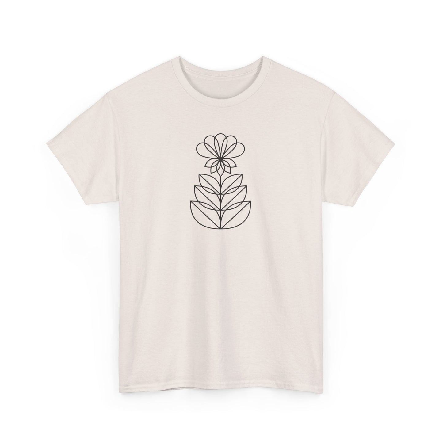 Abstract Flower Short Sleeve Tee