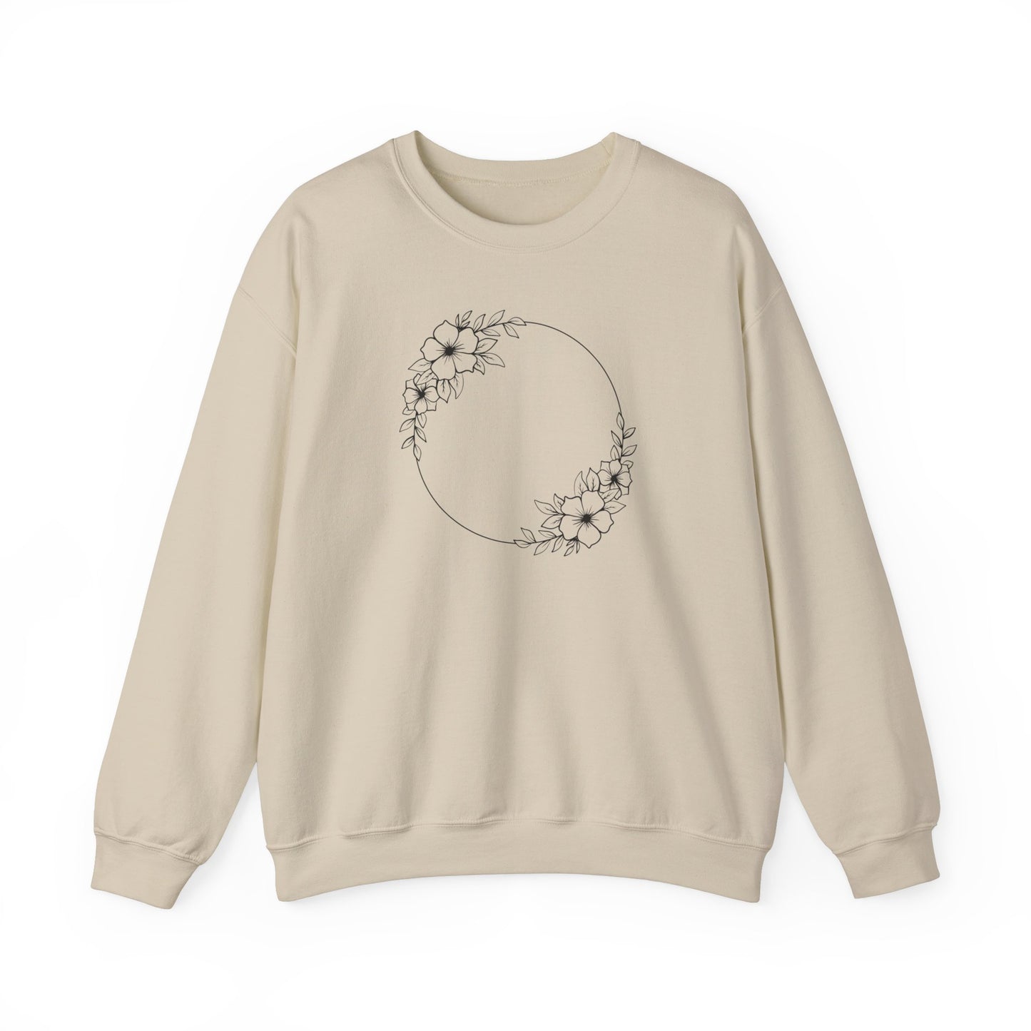 Double Large Flower Circle Sweatshirt