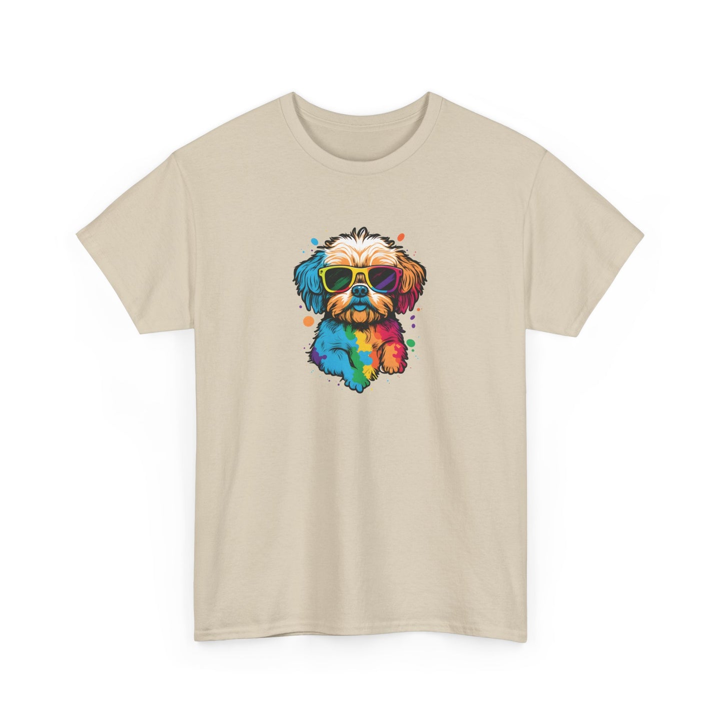 Dog with Sunglasses Short Sleeve Tee 003