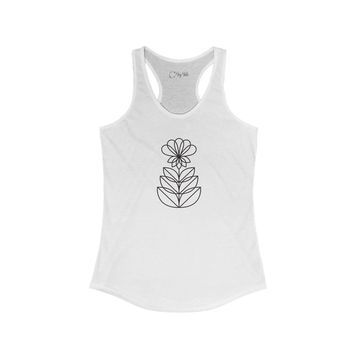 Abstract Flower Racerback Tank