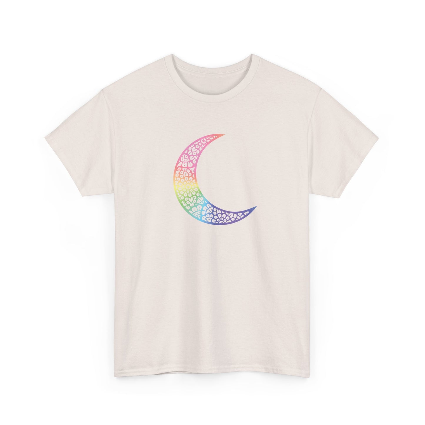 Colorful Mandala Moon Short Sleeve Tee