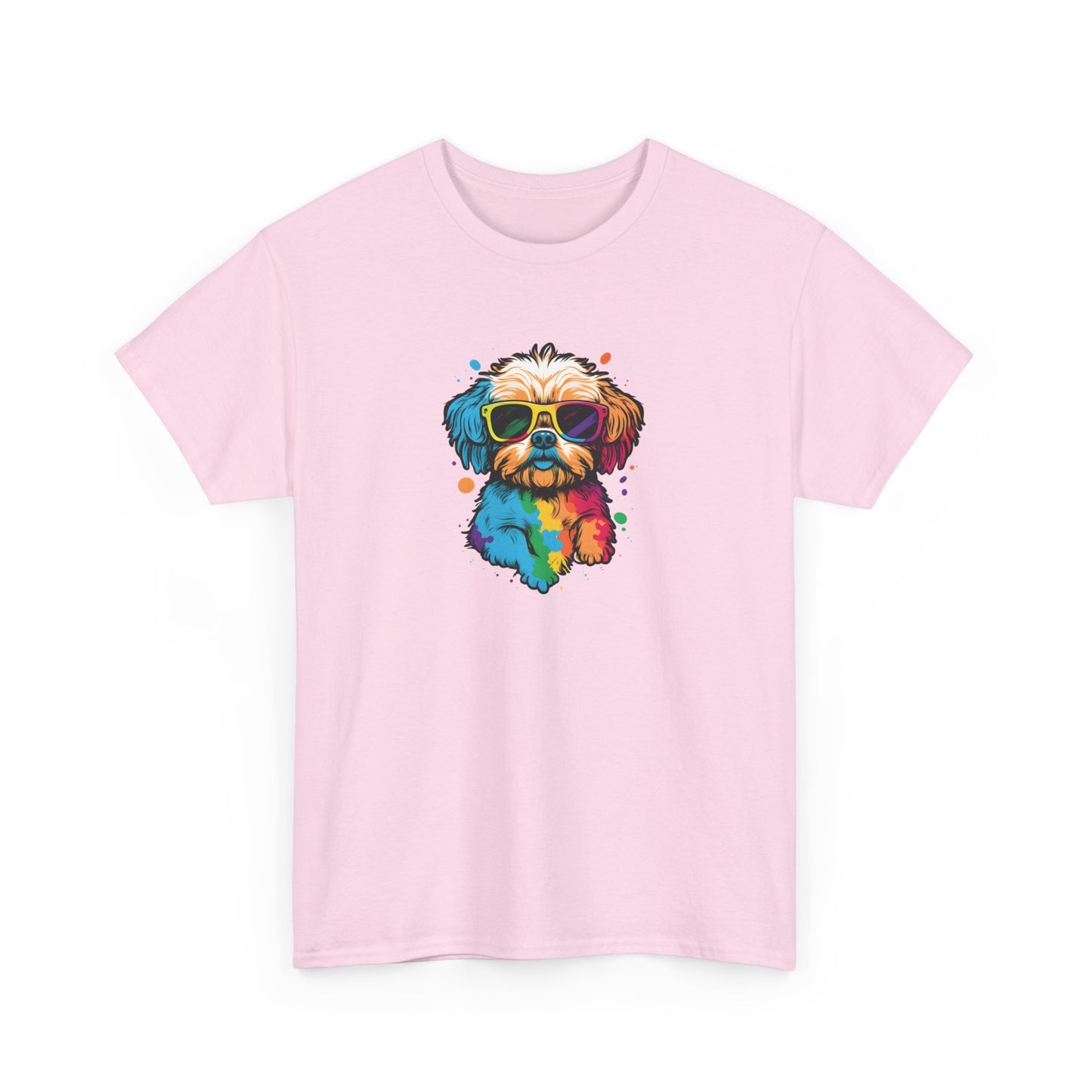 Dog with Sunglasses Short Sleeve Tee 003