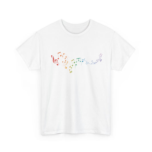 Colorful Music Notes Short Sleeve Tee