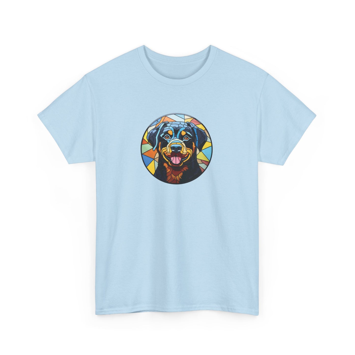 Stained Glass Rottweiler Short Sleeve Tee
