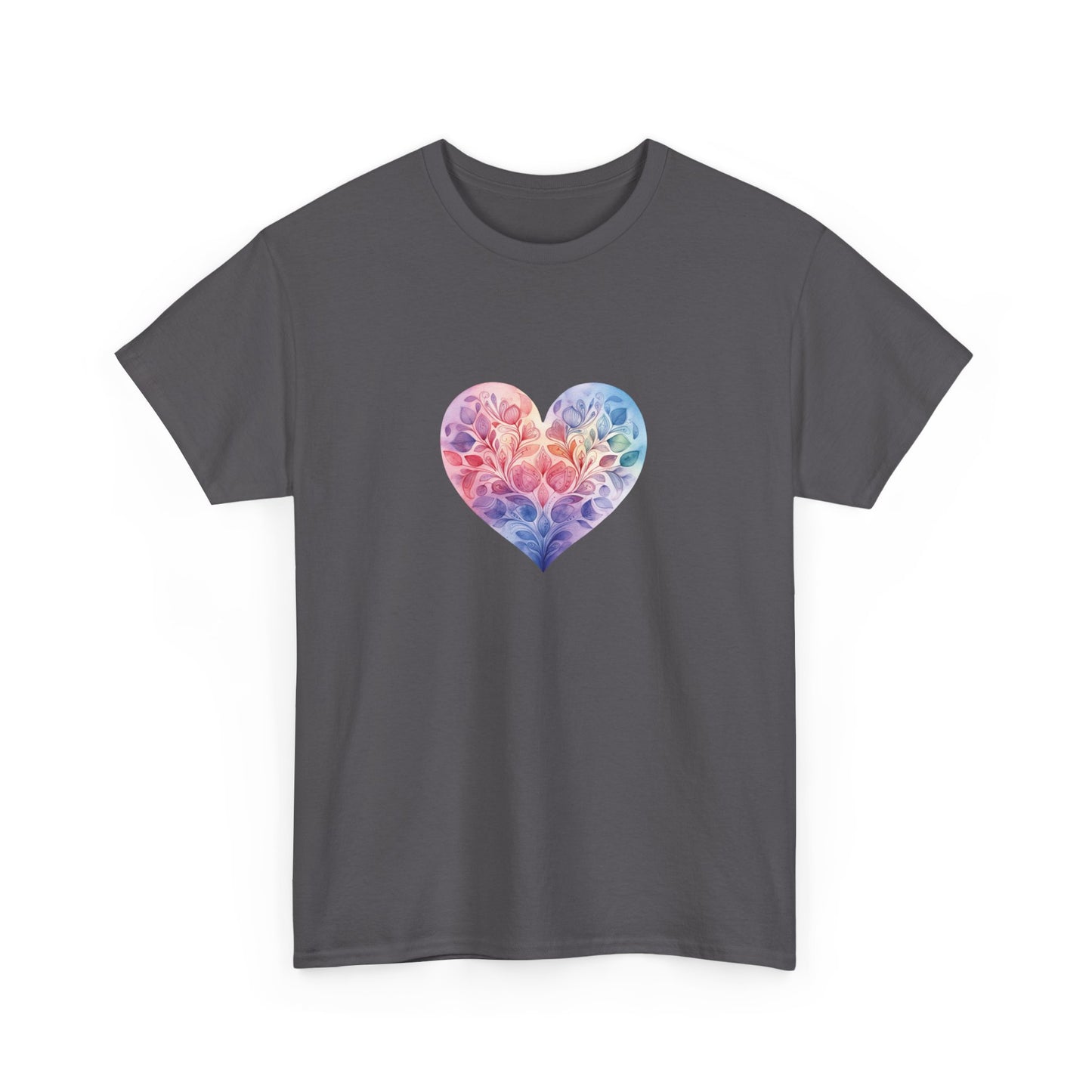 Watercolor Heart Short Sleeve Tee 006