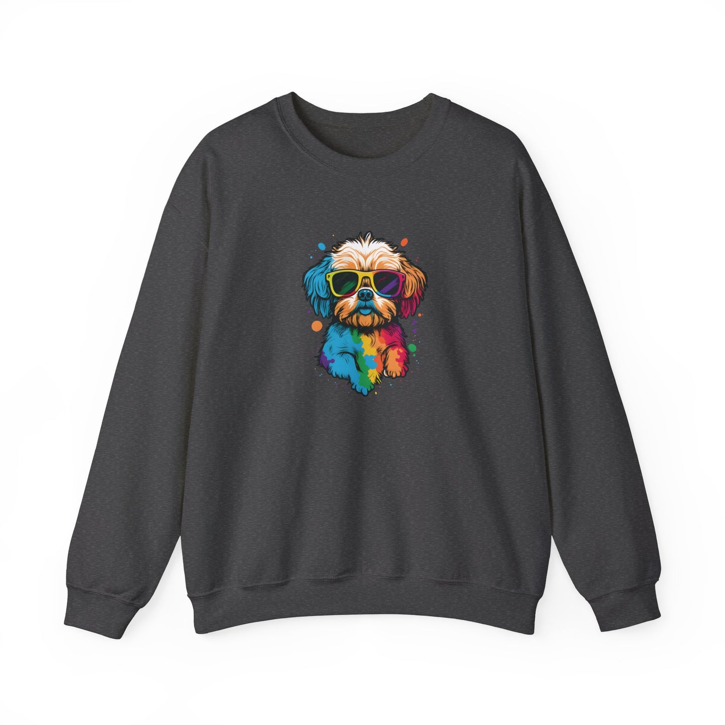 Dog with Sunglasses Sweatshirt 003
