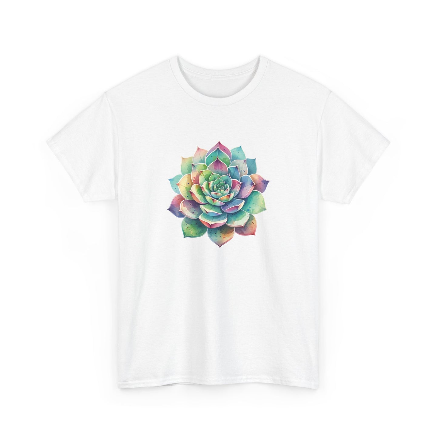 Colorful Succulent Short Sleeve Tee