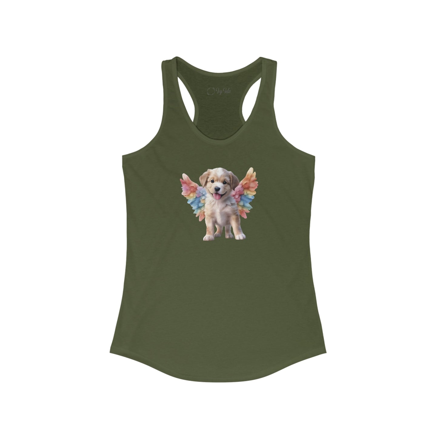 Angel Puppy Racerback Tank 002