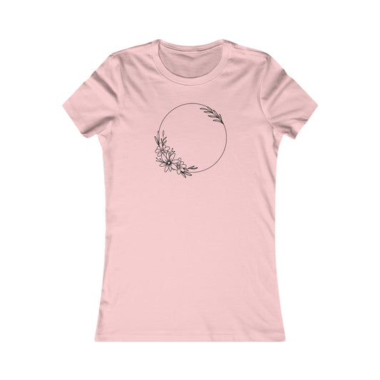 Flower Circle Fitted Tee