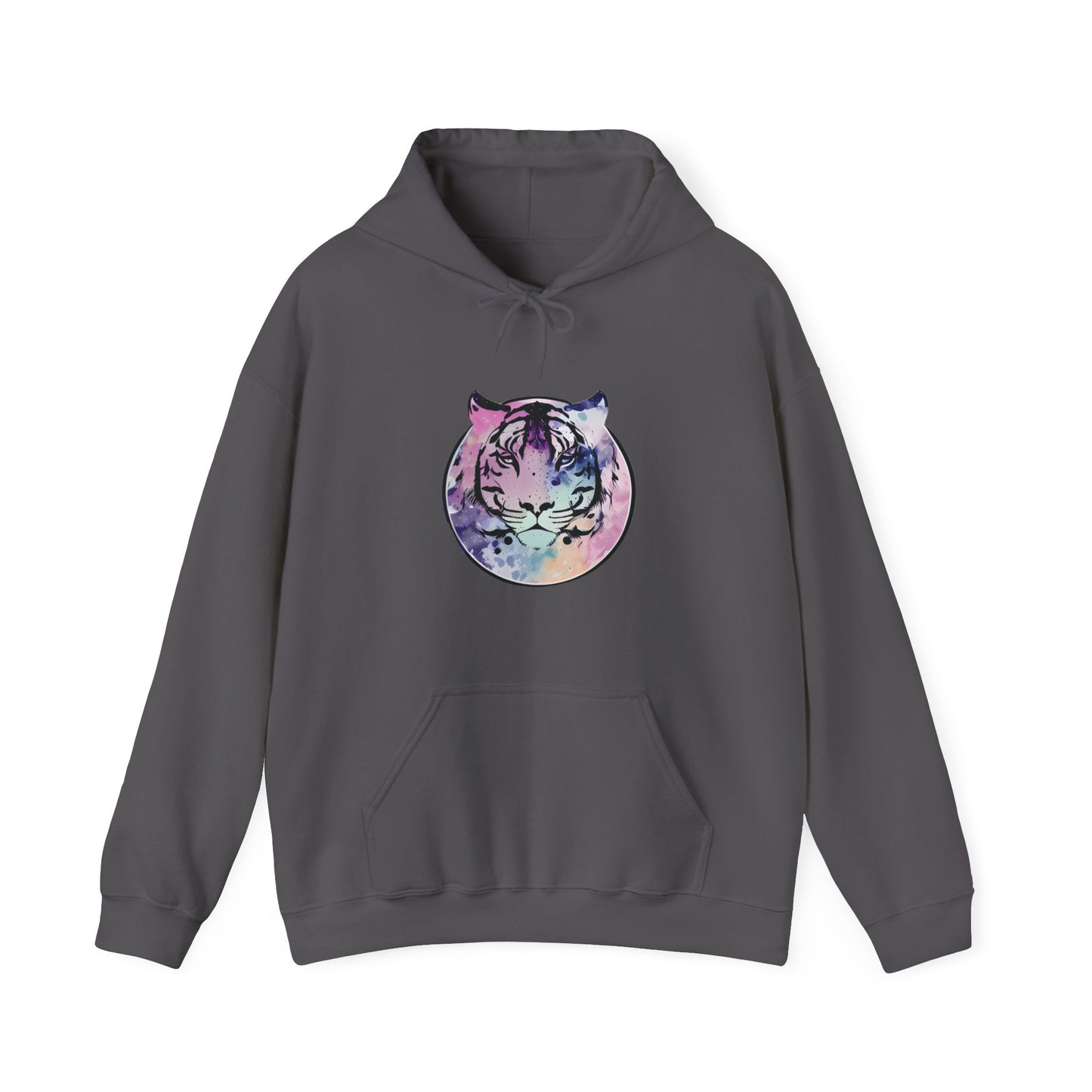 Watercolor Tiger Hooded Sweatshirt