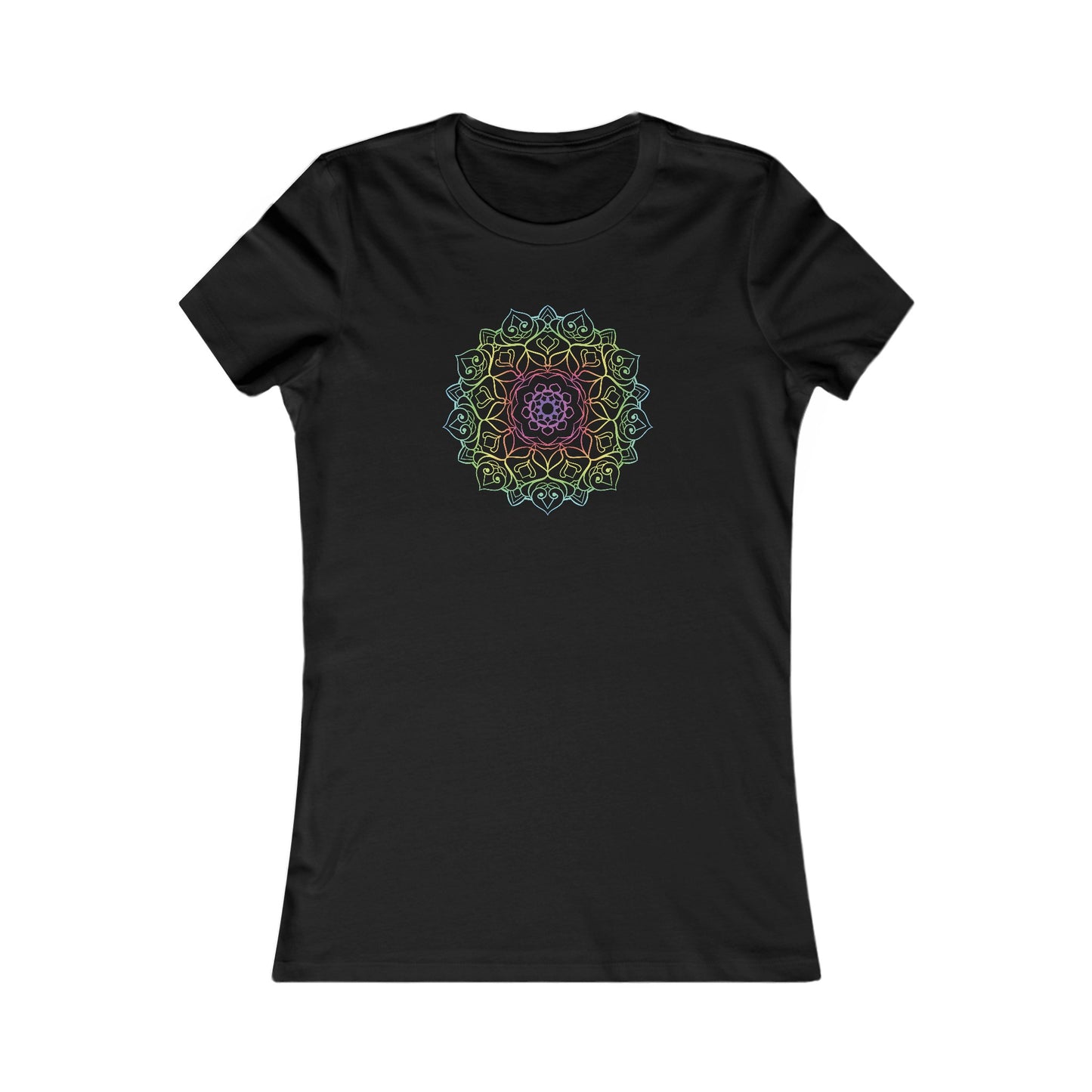 Colorful Mandala Fitted Tee (001)