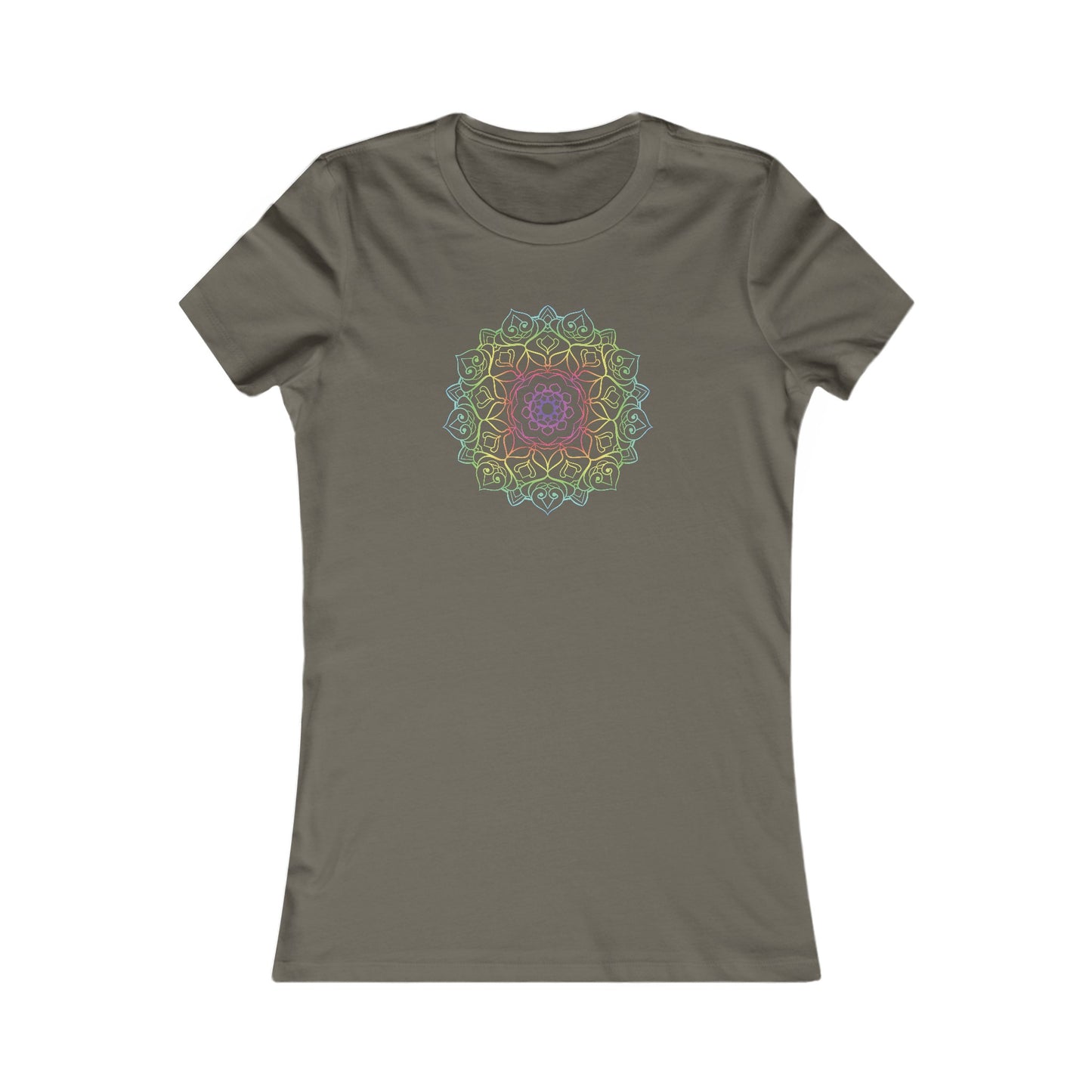Colorful Mandala Fitted Tee (001)