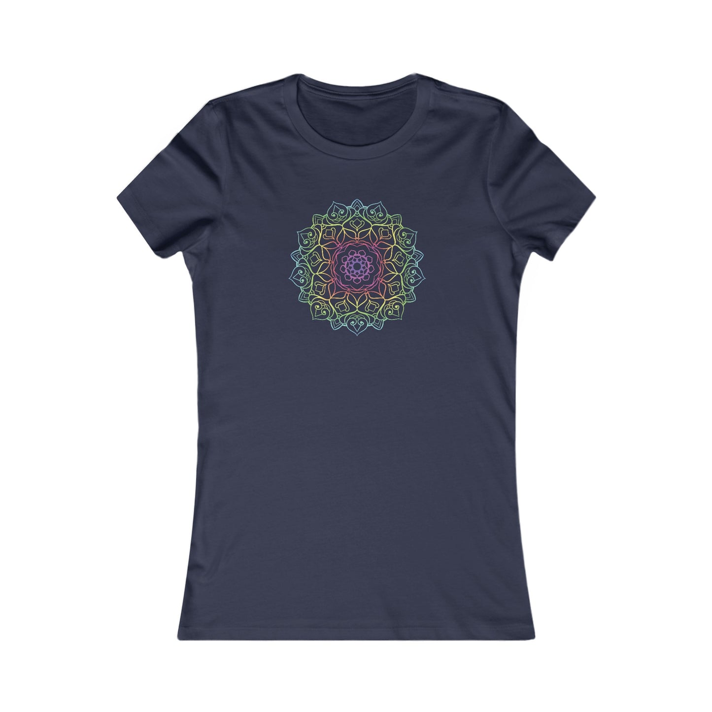 Colorful Mandala Fitted Tee (001)
