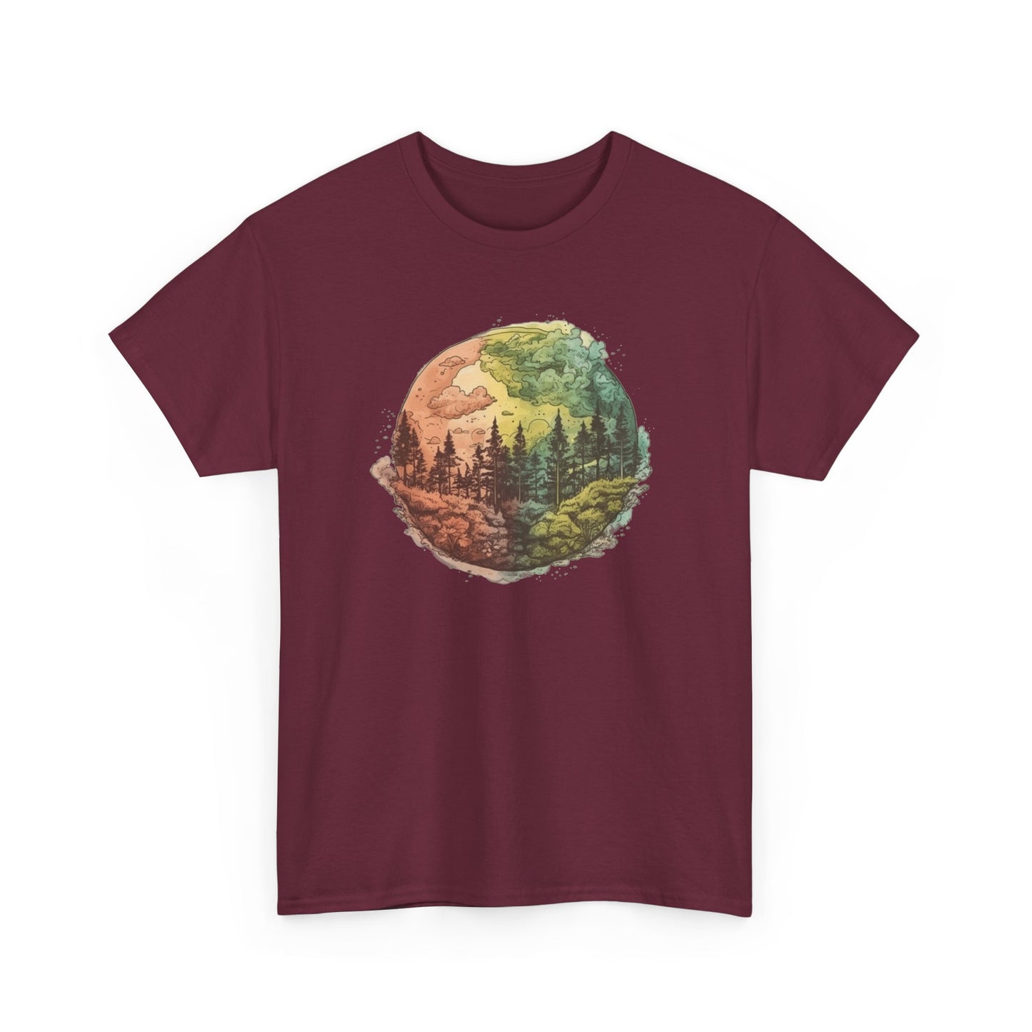Watercolor Forest Short Sleeve Tee