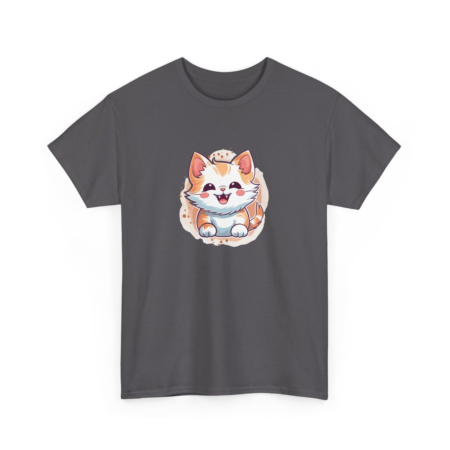 Cute Brown Cat Short Sleeve Tee