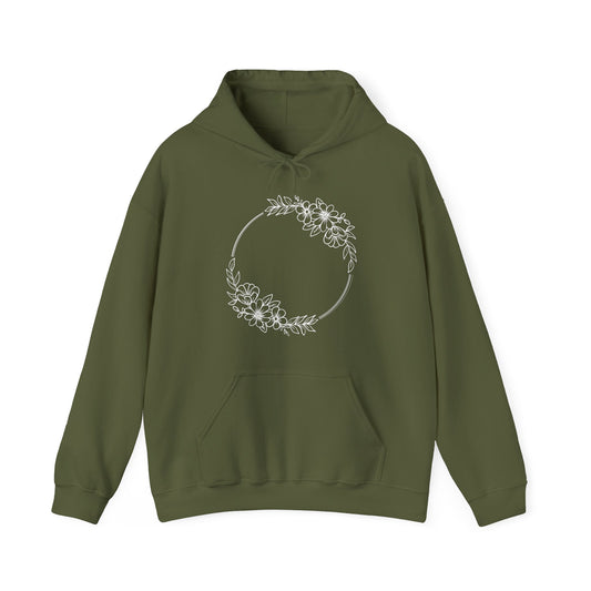Double Wildflowers Circle Hooded Sweatshirt