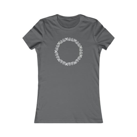 Bow Circle Fitted Tee
