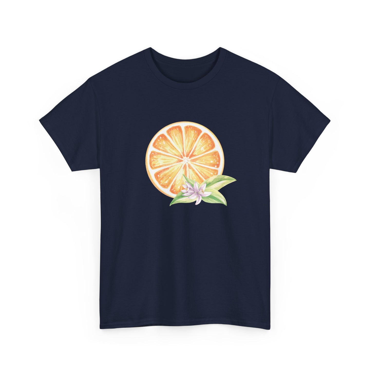 Orange and Leaf Short Sleeve Tee