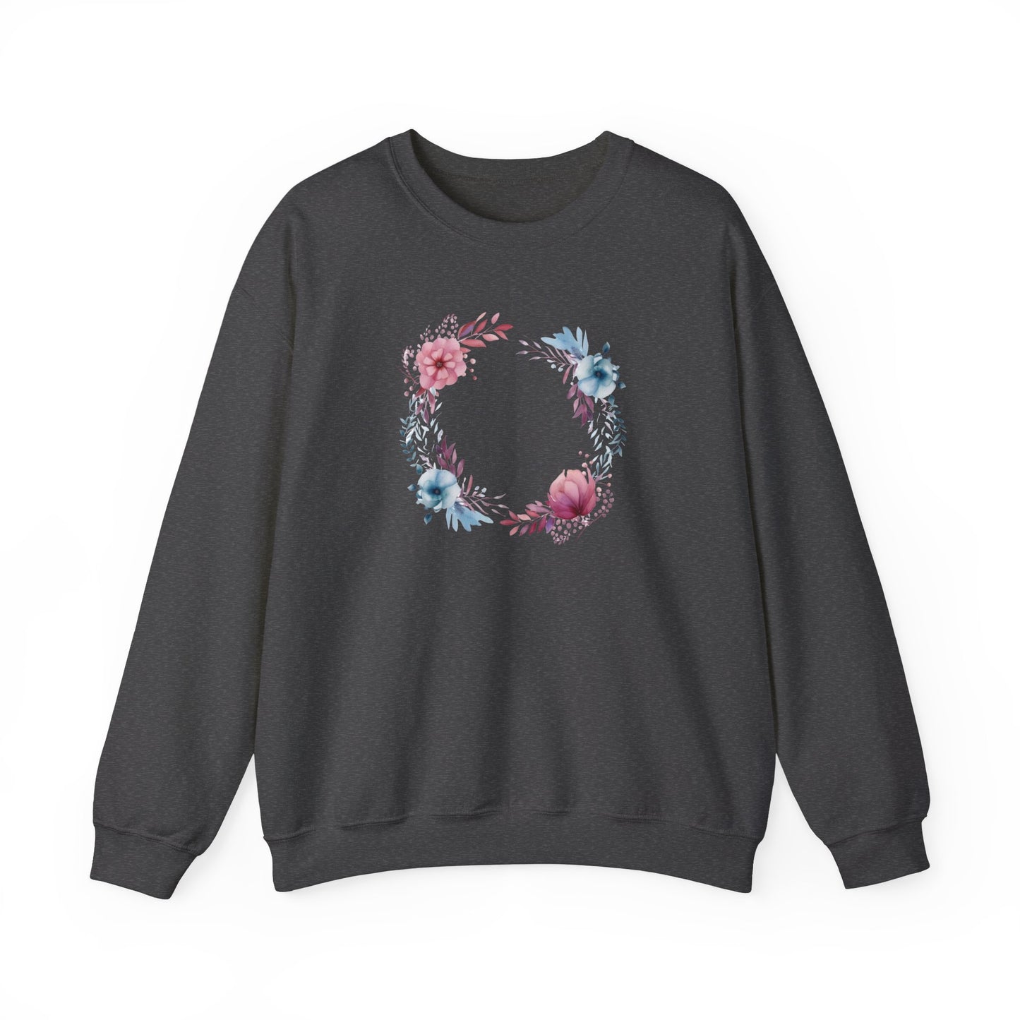 Watercolor Flowers Circle Sweatshirt