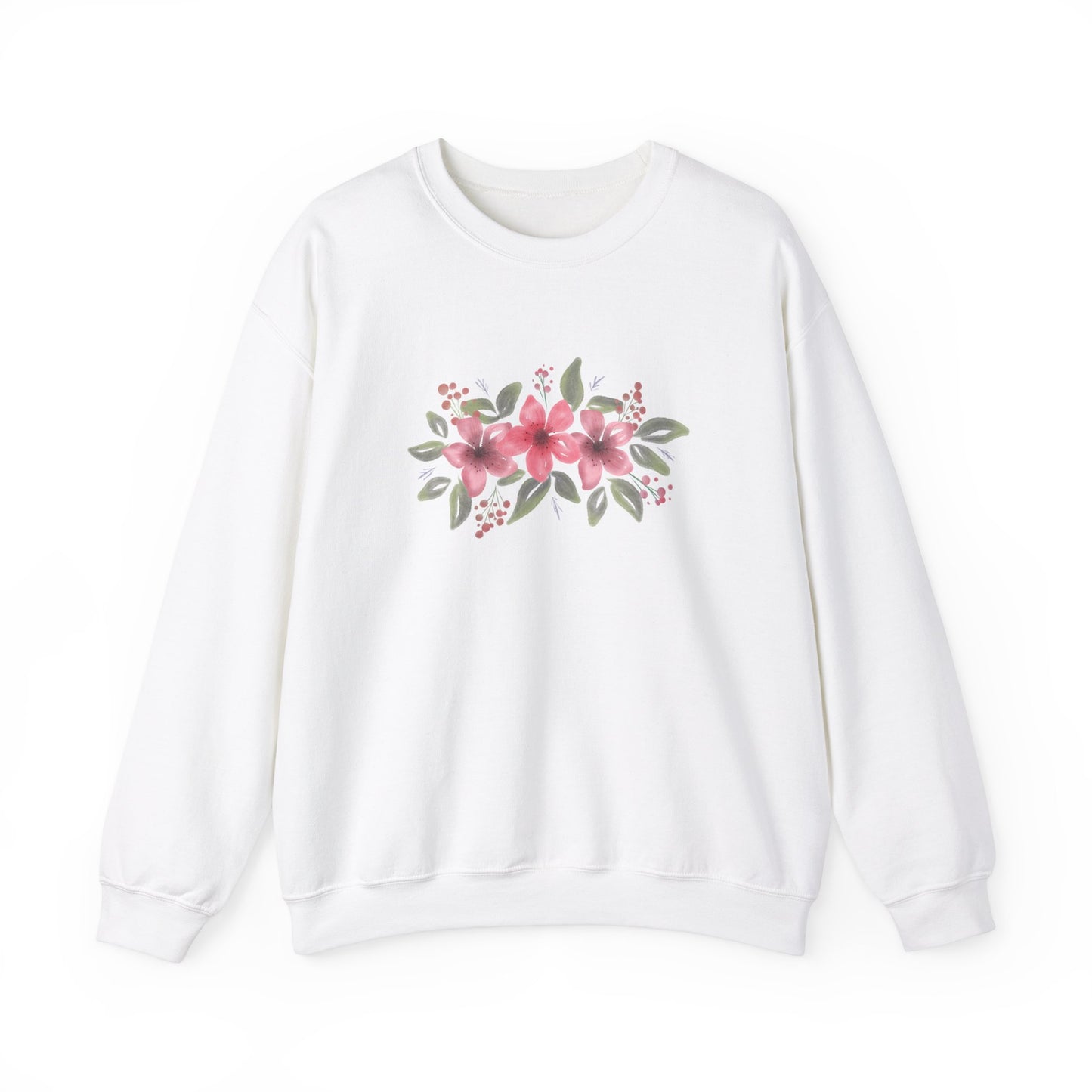 Pink Flowers Sweatshirt