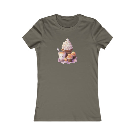 Cute Halloween Cupcakes Fitted Tee