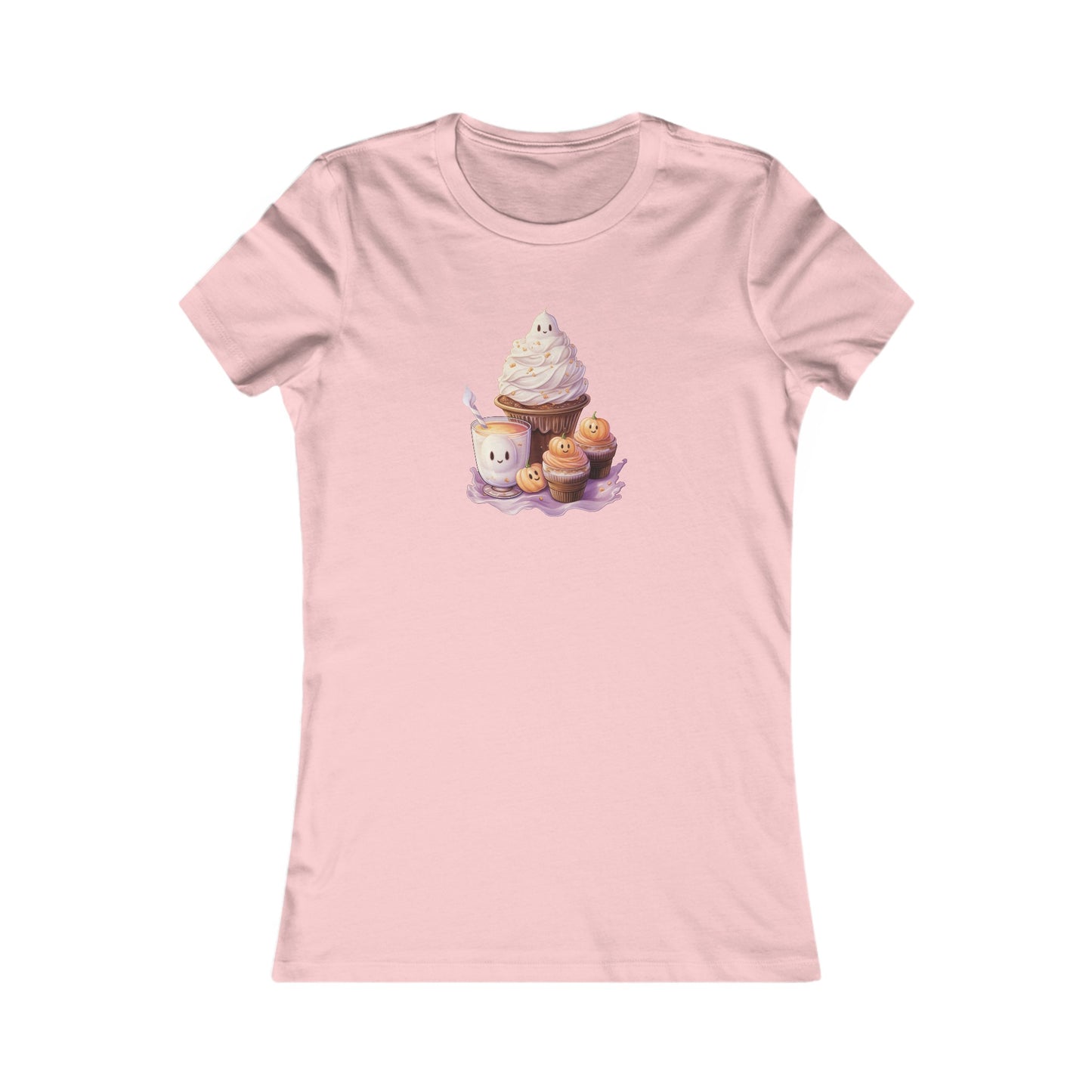 Cute Halloween Cupcakes Fitted Tee