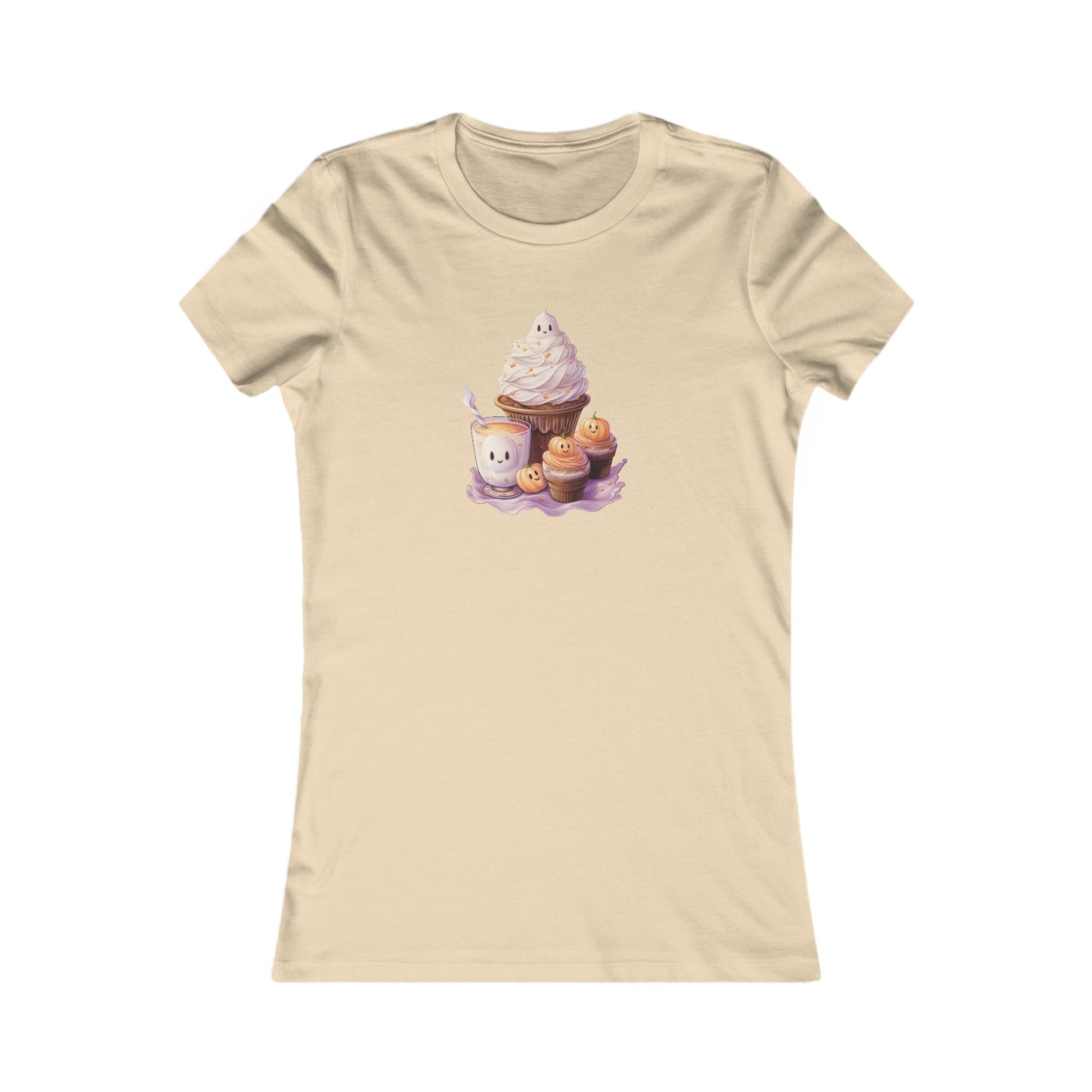 Cute Halloween Cupcakes Fitted Tee