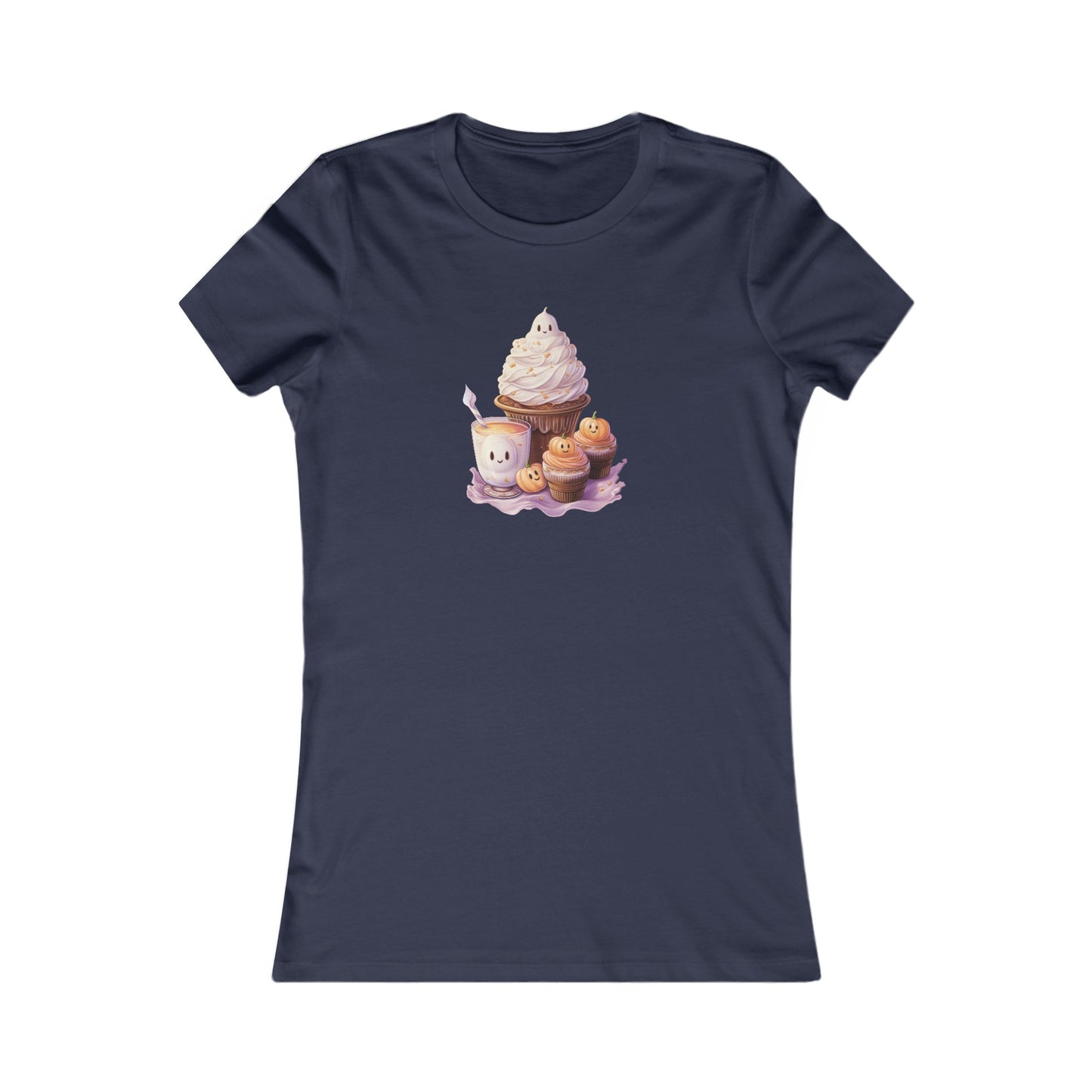 Cute Halloween Cupcakes Fitted Tee