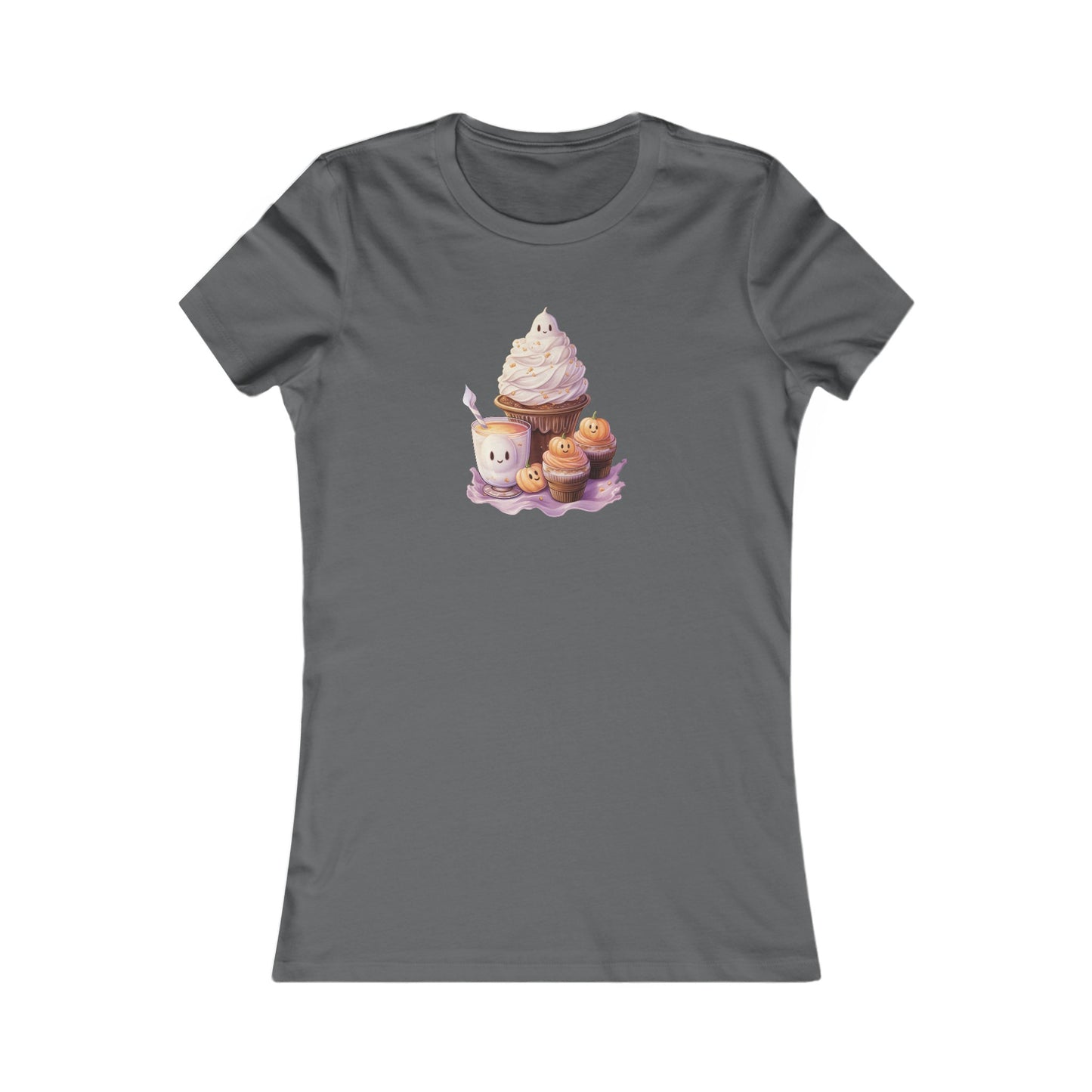 Cute Halloween Cupcakes Fitted Tee
