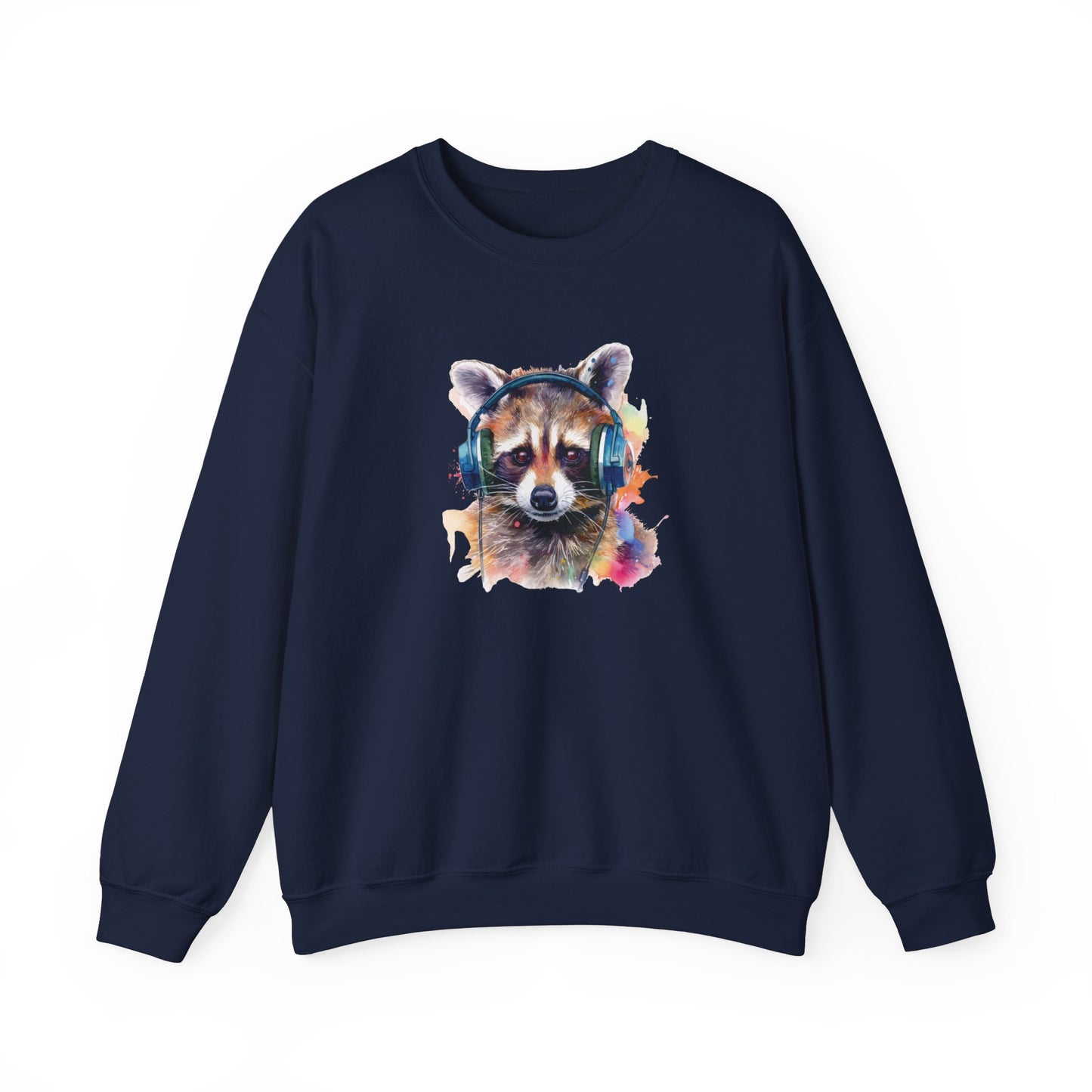 Raccoon with Headphones Sweatshirt