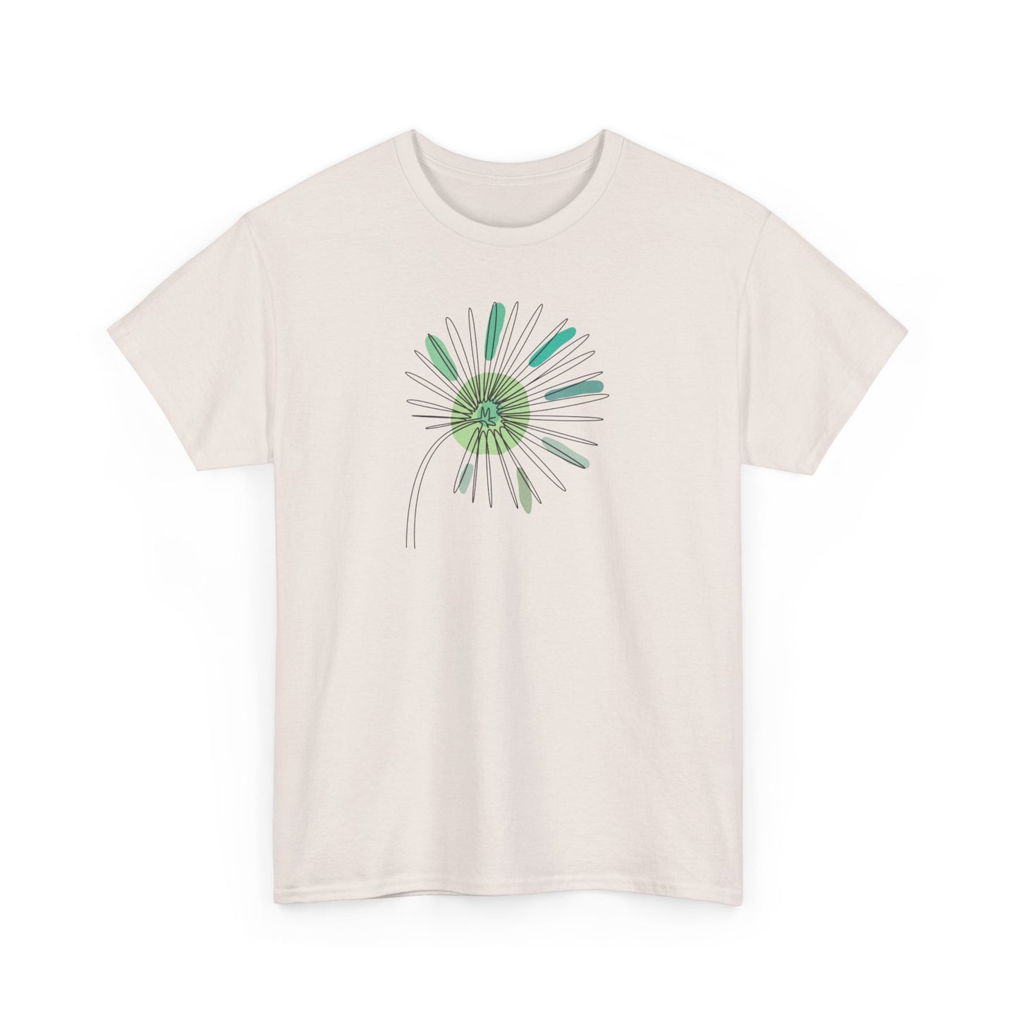 Green and Blue Dandelion Short Sleeve Tee
