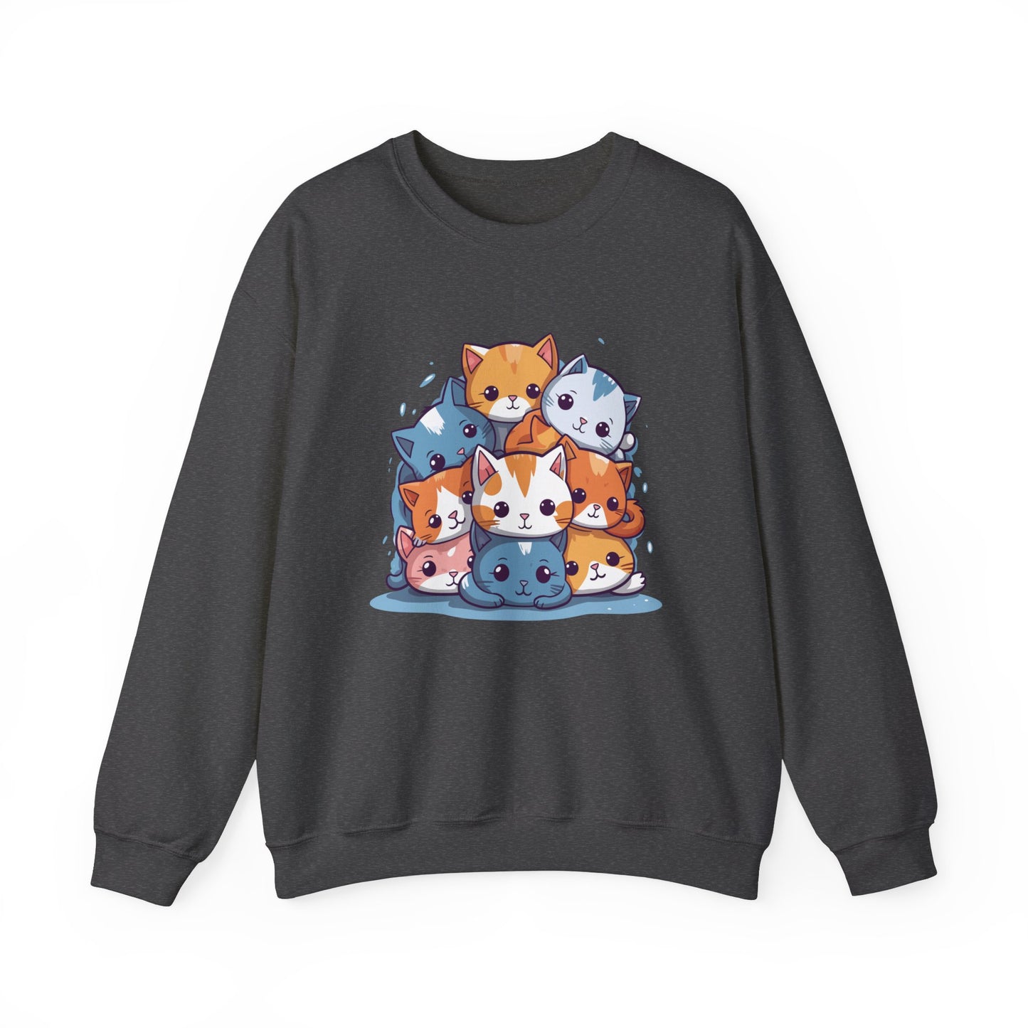 Cute Cat Pile Sweatshirt