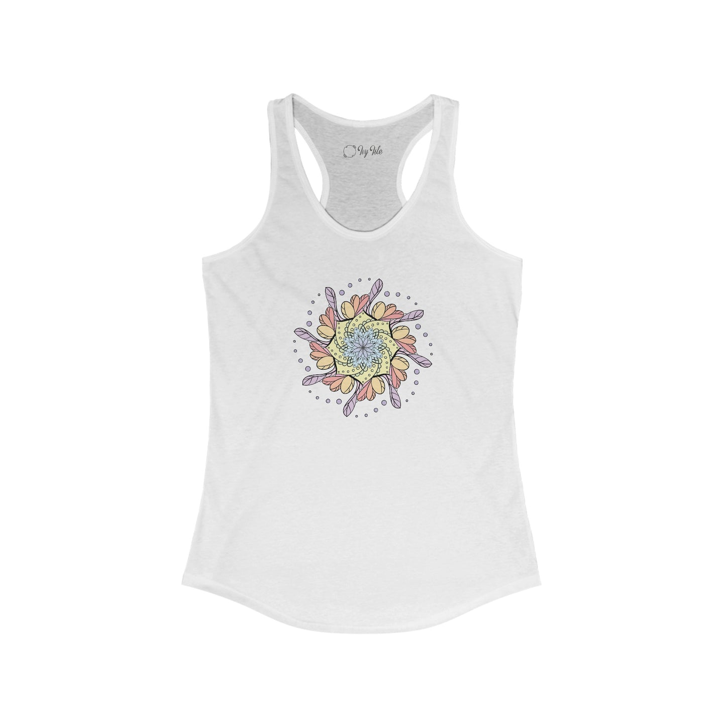 Colorful Mandala Racerback Tank (032)