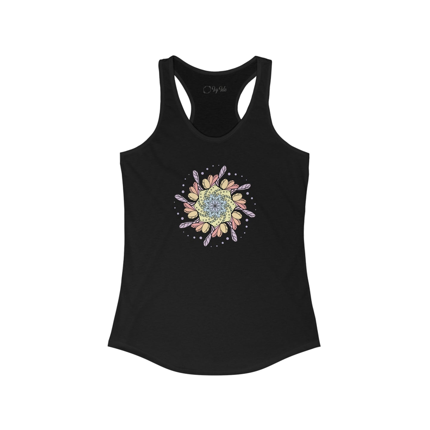 Colorful Mandala Racerback Tank (032)