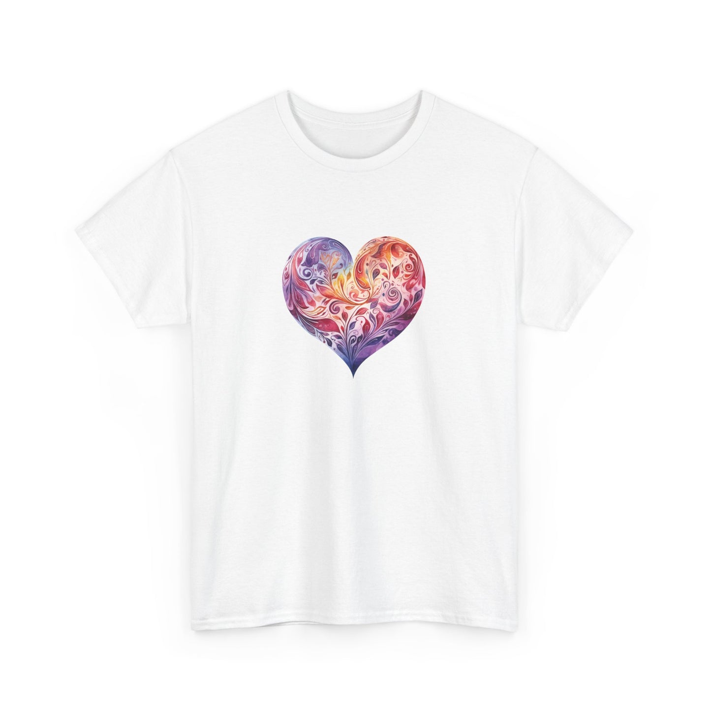 Watercolor Heart Short Sleeve Tee 003